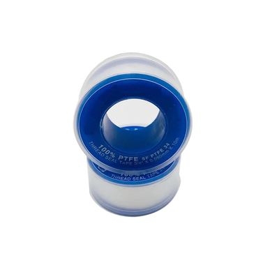 Άσπρη τεφλόν ταινία σφραγίδων νημάτων PTFE για τη σφράγιση του σωλήνα