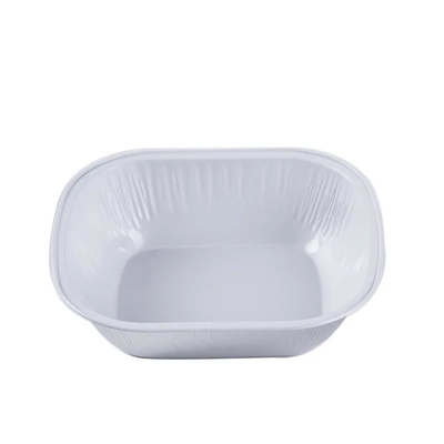 250ml μίας χρήσης εν πτήσει ντυμένα εμπορευματοκιβώτια τομέα εστιάσεως τροφίμων αερογραμμών εμπορευματοκιβωτίων τροφίμων φύλλων αλουμινίου αργιλίου με τα καπάκια