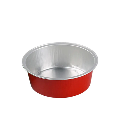 150ml μίας χρήσης εμπορευματοκιβώτια τροφίμων φύλλων αλουμινίου αργιλίου γύρω από τα ζωηρόχρωμα μίνι φλυτζάνια ψησίματος Cupcake με το καπάκι