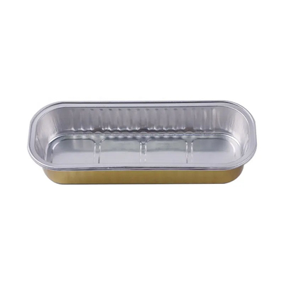 200ml μίνι take-$l*away κιβώτιο αλουμινίου φραντζολών που ψήνει τα μεγάλα εμπορευματοκιβώτια φύλλων αλουμινίου